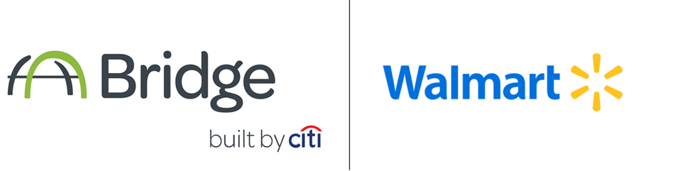 Bridge and Walmart logos